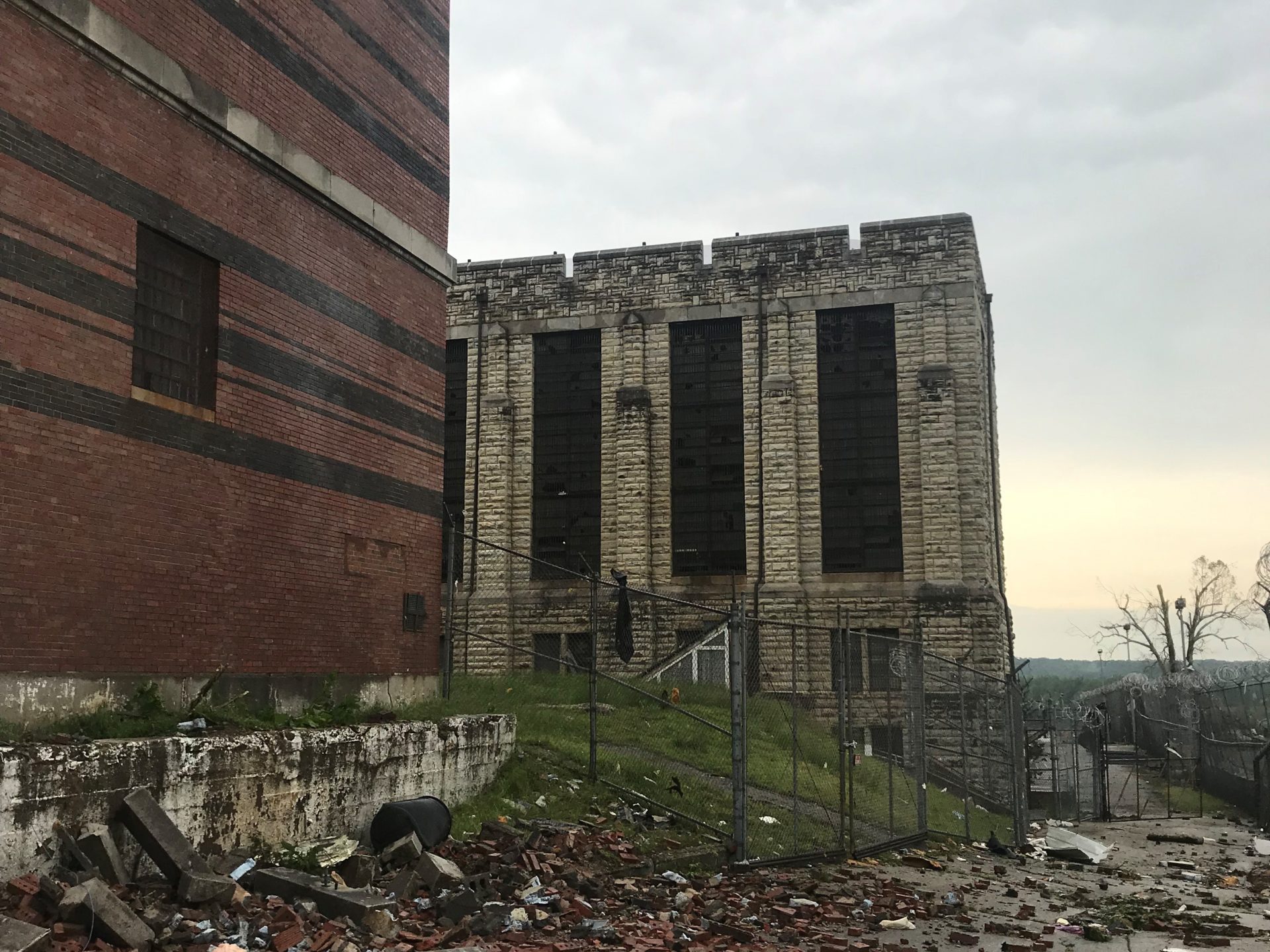 a large brick building